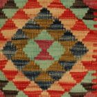 Kilim párnahuzat 40x40 kézi készítésű etnikai párna