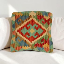 Kilim díszpárna 40x40 kézi szövésű Kelim párnahuzat