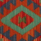 Kilim párnahuzat 40x40 kézi készítésű etnikai párna