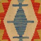 Kilim párnahuzat 40x40 kézi készítésű etnikai párna