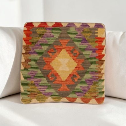 Kilim párnahuzat 40x40 kézi készítésű etnikai párna
