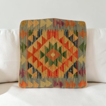 Kilim párnahuzat 40x40 kézi készítésű etnikai párna
