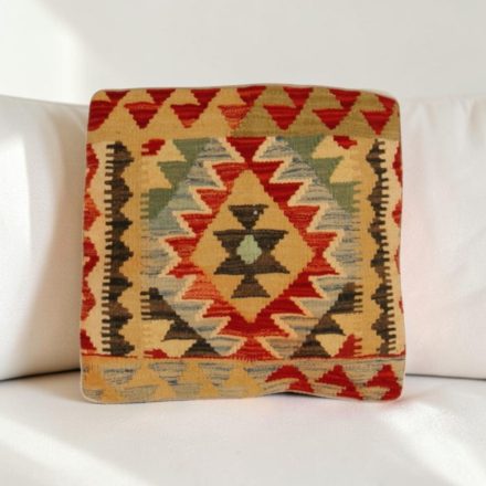 Kilim párnahuzat 40x40 kézi készítésű etnikai párna