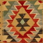 Kilim párnahuzat 40x40 kézi készítésű etnikai párna