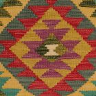 Kilim párnahuzat 40x40 kézi készítésű etnikai párna