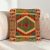 Kilim párnahuzat 40x40 kézi készítésű etnikai párna