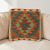 Kilim párnahuzat 40x40 kézi készítésű etnikai párna