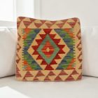 Kilim párnahuzat 40x40 kézi készítésű etnikai párna