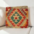Kilim párnahuzat 40x40 kézi készítésű etnikai párna