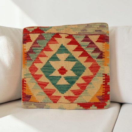 Kilim párnahuzat 40x40 kézi készítésű etnikai párna