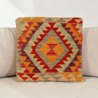 Kilim párnahuzat 40x40 kézi készítésű etnikai párna