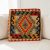 Kilim párnahuzat 40x40 kézi készítésű etnikai párna