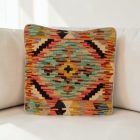 Kilim párnahuzat 40x40 kézi készítésű etnikai párna