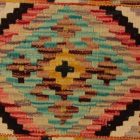 Kilim párnahuzat 40x40 kézi készítésű etnikai párna