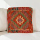 Kilim párnahuzat 40x40 kézi készítésű etnikai párna