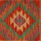 Kilim párnahuzat 40x40 kézi készítésű etnikai párna