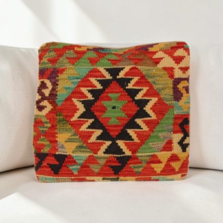 Kilim párnahuzat 40x40 kézi készítésű etnikai párna