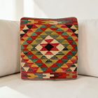 Kilim párnahuzat 45x45 kézi készítésű etnikai párna