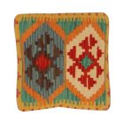 Kilim párnahuzat 40x40 kézi készítésű etnikai párna