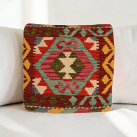 Kilim díszpárna 40x40 kézi szövésű Kelim párnahuzat