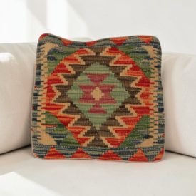 Kilim párna 40x40 kézi szövésű párnahuzat