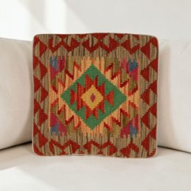 Kilim párna 40x40 kézi szövésű párnahuzat