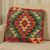 Kézi szövésű Kilim párnahuzat 50x50 afgán díszpárna