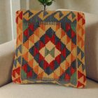 Kilim díszpárna 50x50 kézi szövésű párnahuzat
