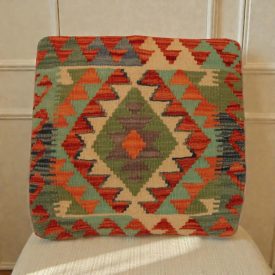 Kilim díszpárna 45x45 kézi szövésű párnahuzat