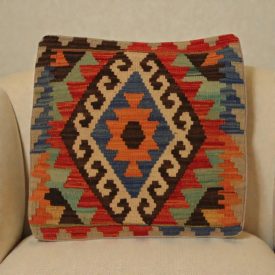 Kilim párnahuzat 50x50 kézi szövésű díszpárna