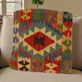 Kézi szövésű díszpáran 50x50 Kilim párnahuzat