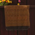 Sál fekete-arany 215x105 elegáns női sál pamutból