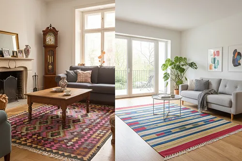 Kilim szőnyegek természetes anyagokból